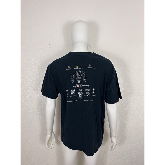 Vintage Microsoft "The New Efficiency" Promo T-Shirt – Windows 7/Server - Picture 2 of 4